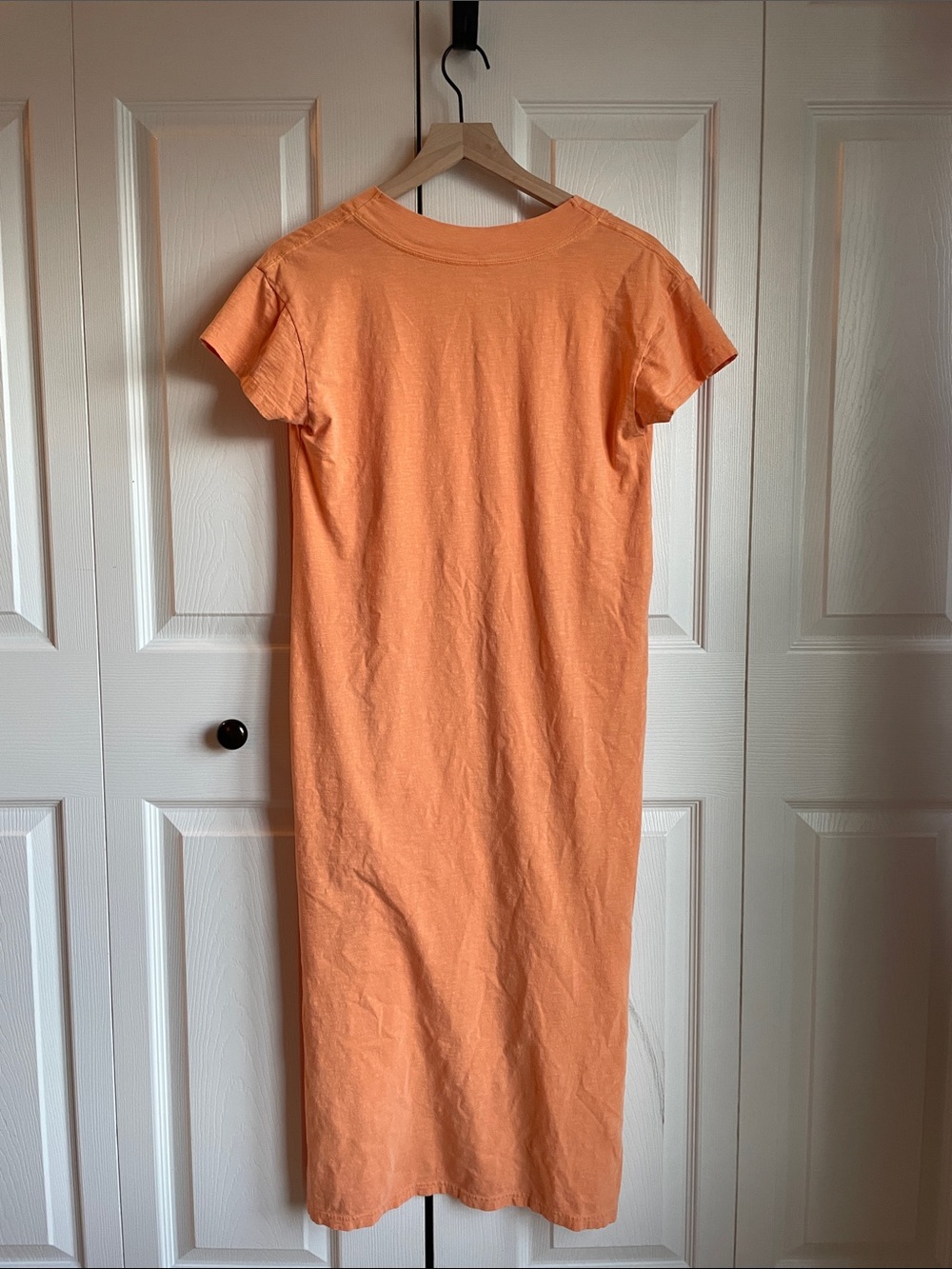 Aerie Everyday Peach Cotton Tee Maxi Dress - Picture 2 of 4